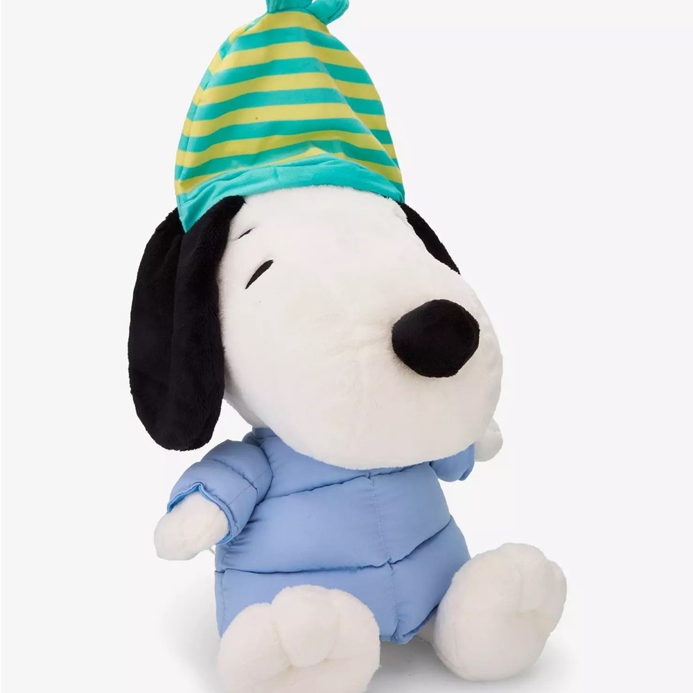 Peanuts Snoopy Puffer Jacket Plush Backpack Large NWT